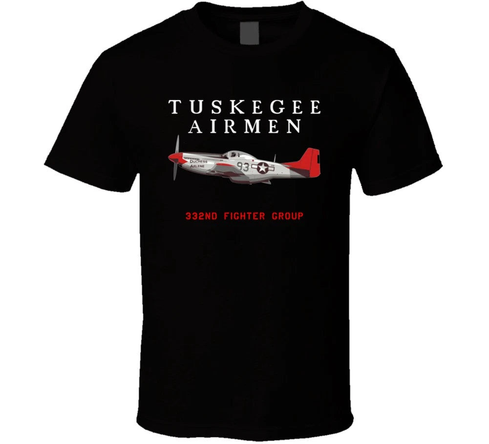 Red Tails Tuskegee Airmen 332nd Fighter Group Logo World War Movie Fan T Shirt
