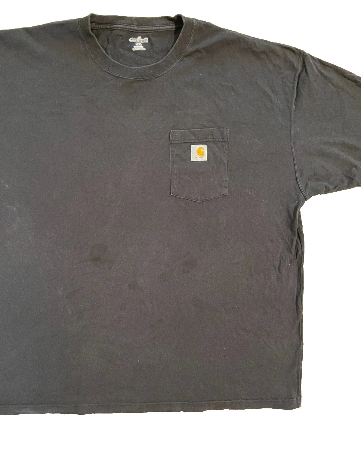 Vintage Y2K Carhartt Pocket Shirt Men 3XL Workwear Utility Distressed K87 Black