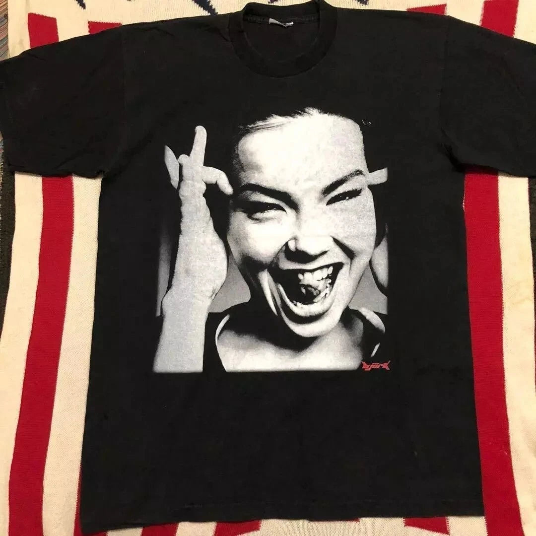Bjork Signature Basic Black Short Sleeve Unisex Tshirt