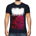 Qatar Grunge Flag Men's T-Shirt Qa? Ar Football Riyal Gift Shirt