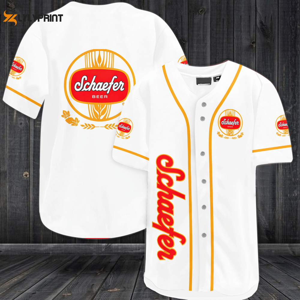 Schaefer Beer Baseball Jersey: Perfect Gift for Men and Women - Authentic Stylish and High-Quality - lylyprint.com