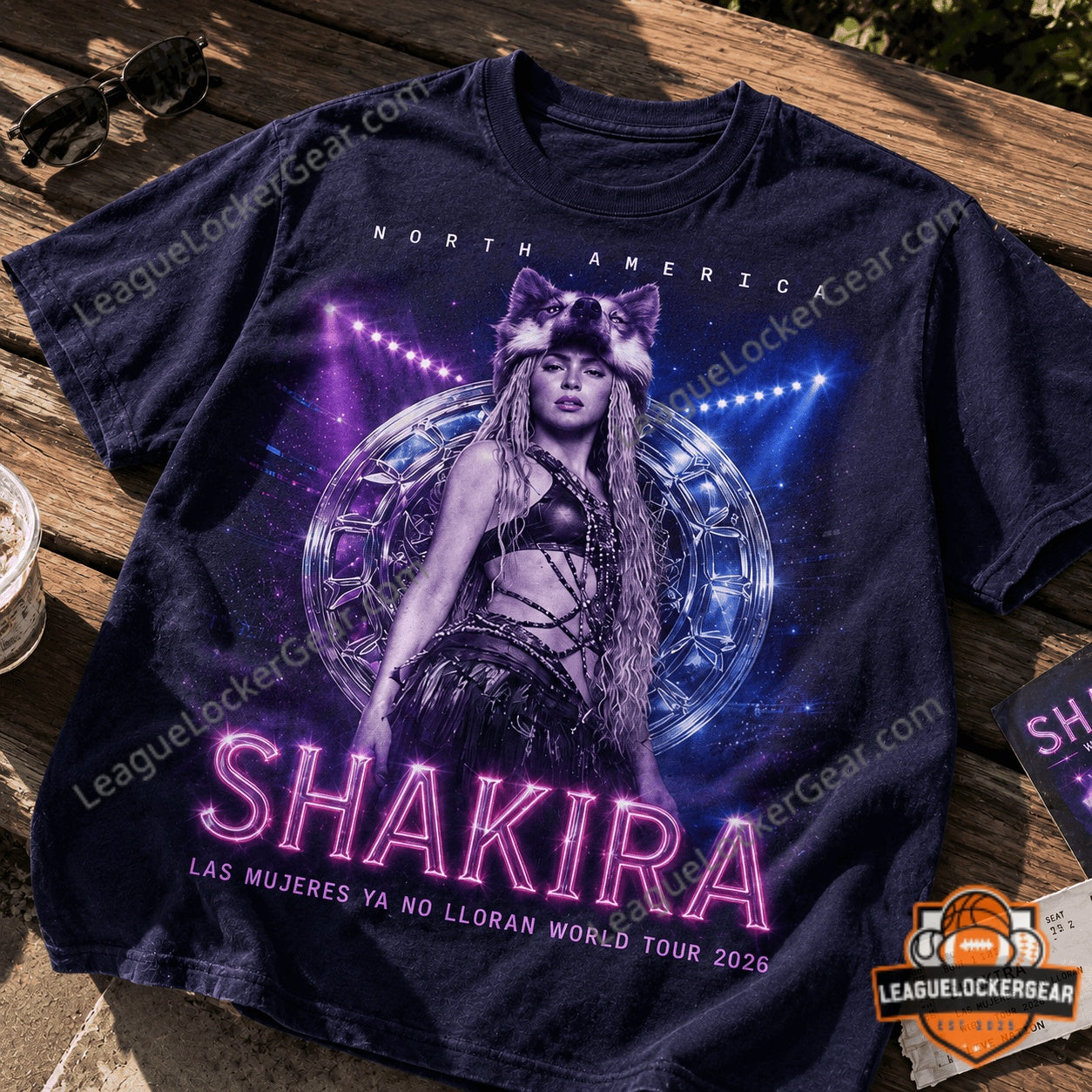 Shakira Las Mujeres Ya No Lloran World Tour 2026 T-Shirt