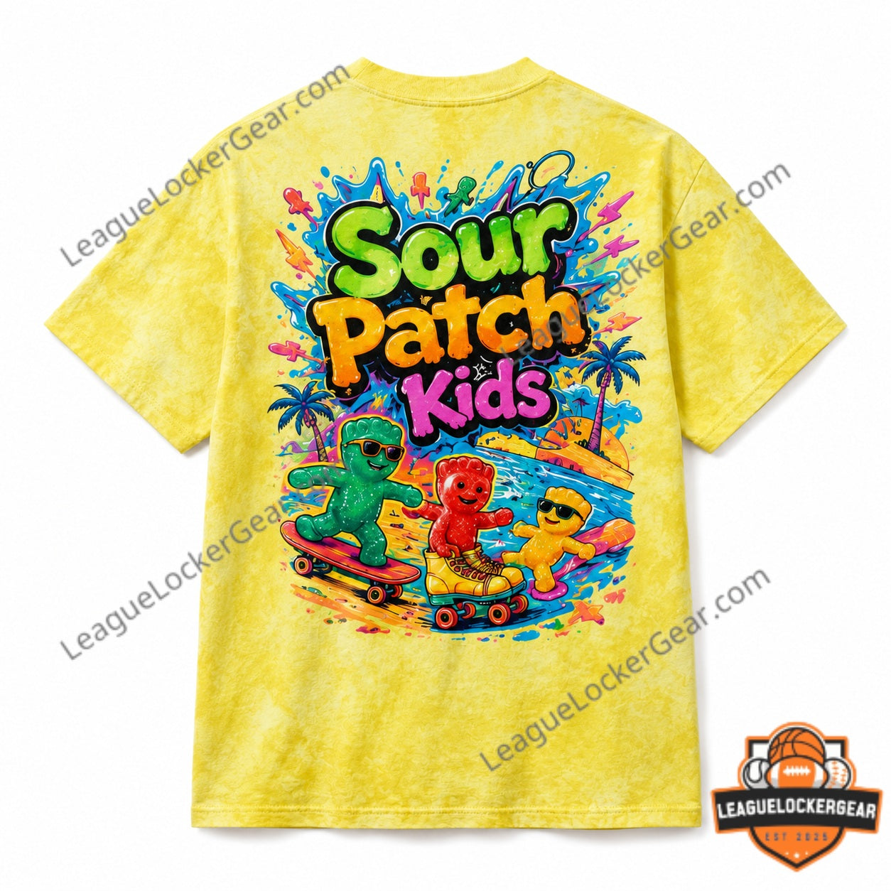 Sour Patch Kids Summer Beach Skateboarding T-Shirt