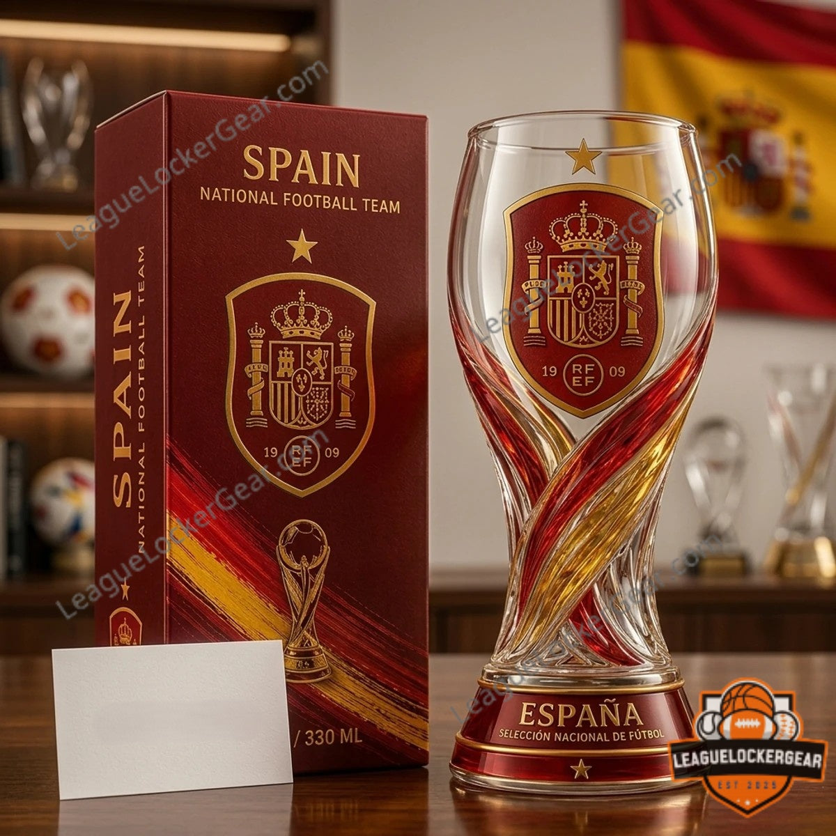 Spain World Cup 2026 Trophy Beer Glass