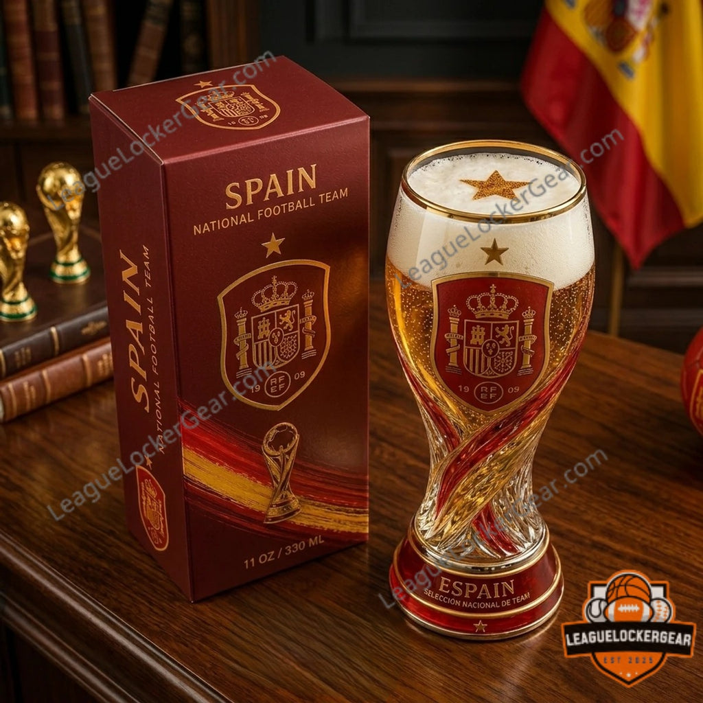 Spain World Cup 2026 Trophy Beer Glass