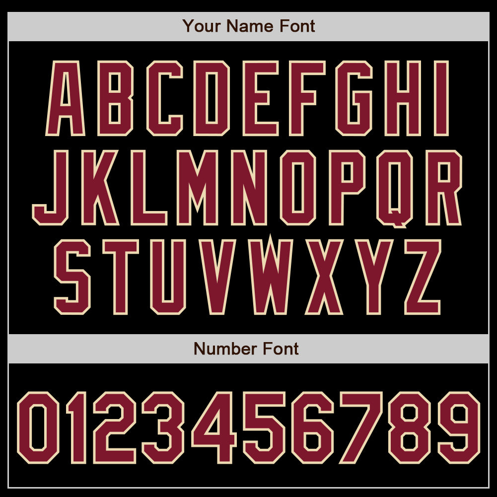 Custom Black Crimson-Gray Authentic Split Fashion Baseball Jersey