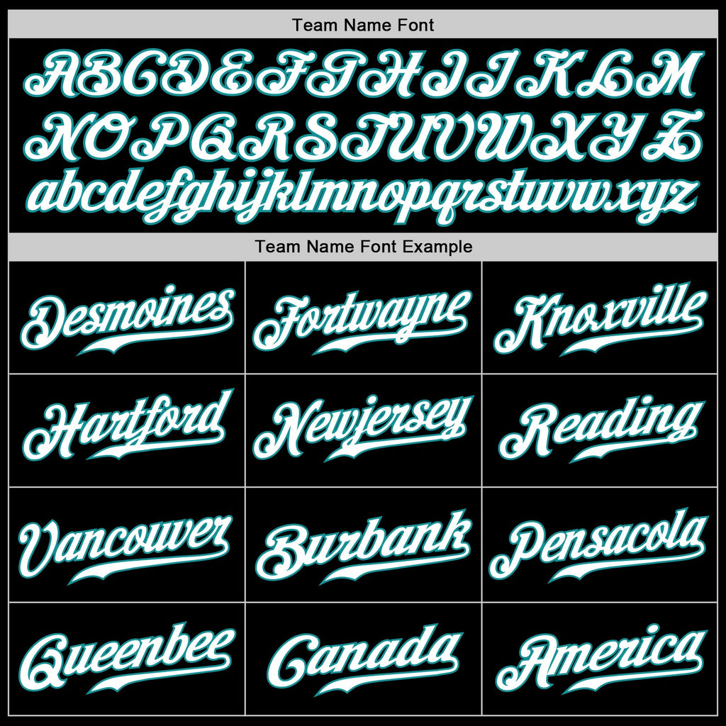 Custom Black Teal-Gray Authentic Split Fashion Baseball Jersey