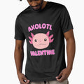 Axolotl Valentine - Adorable Axolotl Valentine by Fede Prints