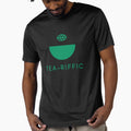 Tea-riffic Green Half Cup Matcha Pun by LekkieStudioArt