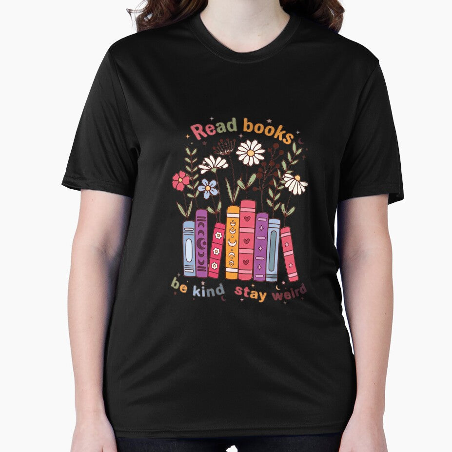 Read Books Be Kind Stay Weird Book Lover Reader by RetroMini2026