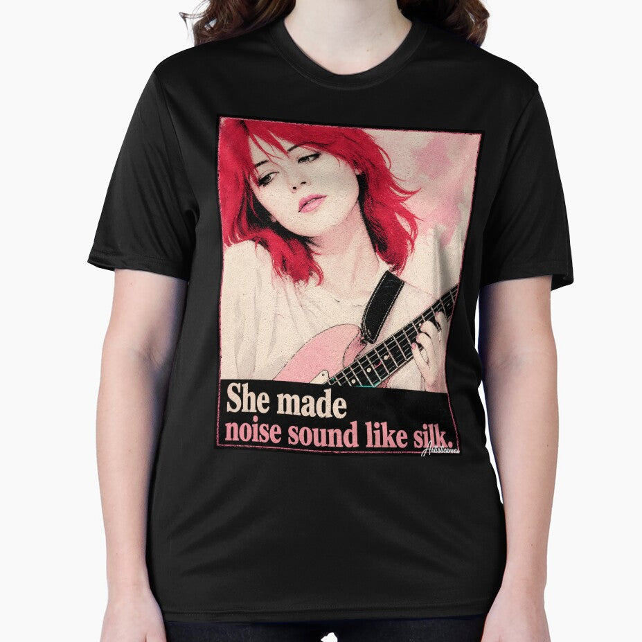 Miki Berenyi Lush Dream Pop Cherry Hair Portrait Art by Artisticanvas