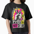 Print Is Not Dead Shirt, Zine Making Graphic Tee, DIY Punk Art T-Shirt, Indie Printmaker Gift, Analog Creator Shirt, Cut And Paste Collage Tee by KAYJAY DESIGNS