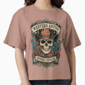 Spooky Cowgirl Shirt Western Gothic Skull Tee Dark Country Aesthetic Apparel by KAYJAY DESIGNS