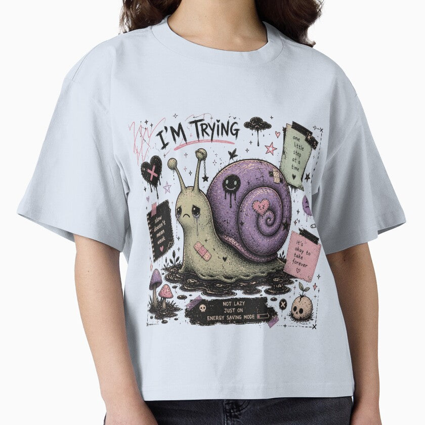 Sad Snail – I’m Trying Soft Grunge Aesthetic by ShadowVelvet