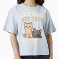 Resting Vet Tech Face T-Shirt, Funny Veterinary Technician Gift, Cute Animal Nurse Graphic Tee, Vet Clinic Humor Shirt by JoyBoyStudio1