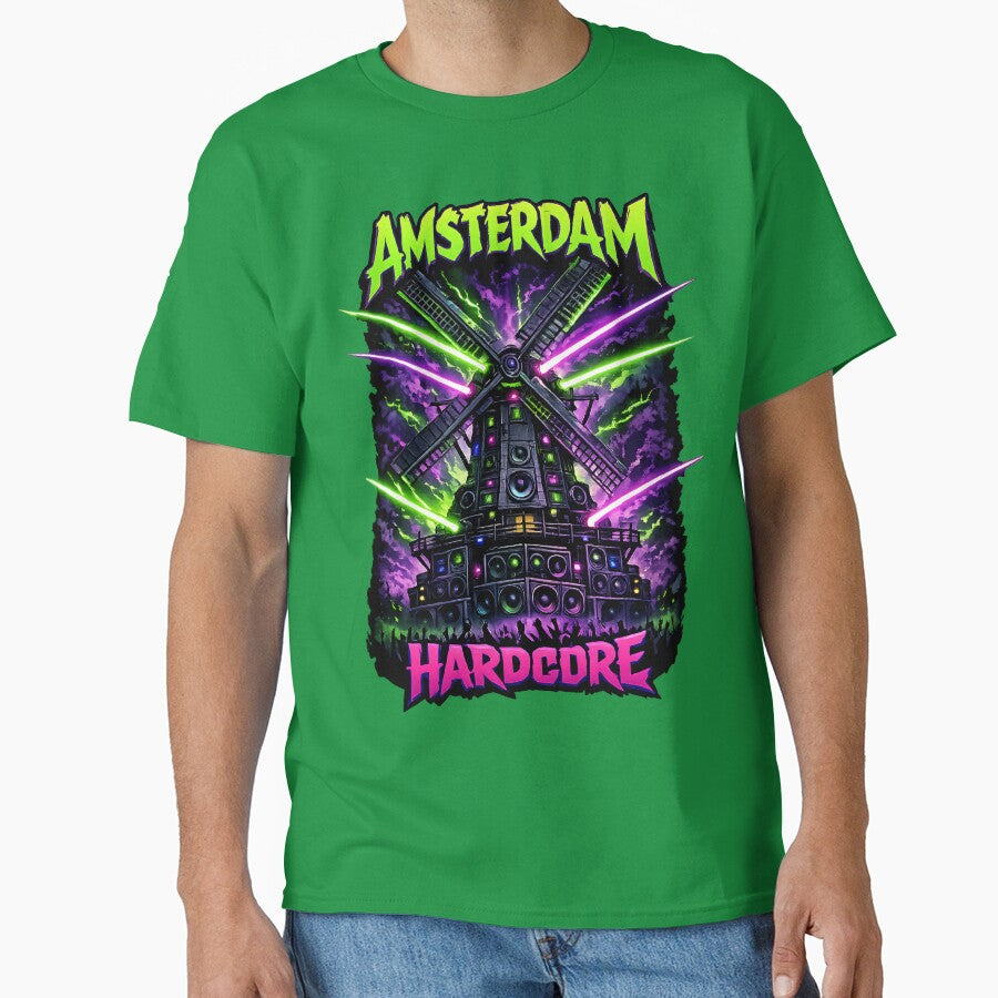 Amsterdam Hardcore Rave Windmill Sound System by  ZenRave Designs