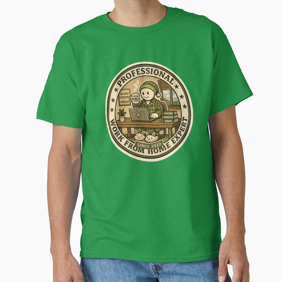 Professional Work From Home Expert Since 2020 – Funny WFH Vintage Badge | Remote Work Gift by irfanshikh