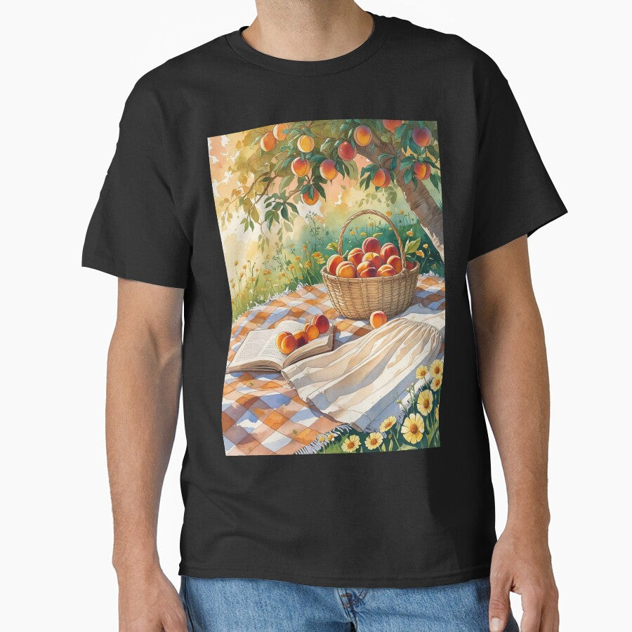 Cottagecore Summer Picnic Beneath the Fruit Trees by Deezyned