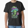 Trippy Alien Mushroom Trip - Psychedelic Neon Space Art Sticker by TSE DESIGN