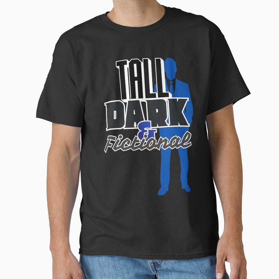 “Tall, Dark, and Fictional” Bold Typography – Romance Reader Design by WolfBirdDesigns