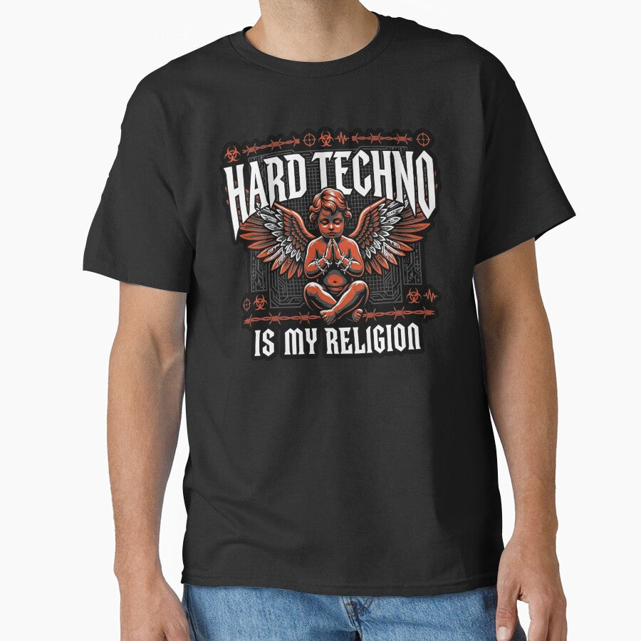 Hard Techno Is My Religion Cyber Angel by SPAZE-Typo