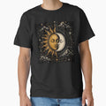 Vintage Celestial Sun and Moon Mystical Astrology Tarot Art by LYAN-STORE