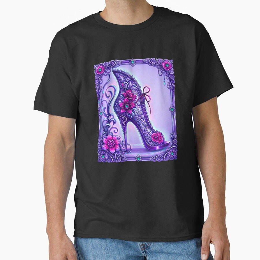 Bejeweled Purple Victorian Fantacy Boot by LaRoach Digital Arts