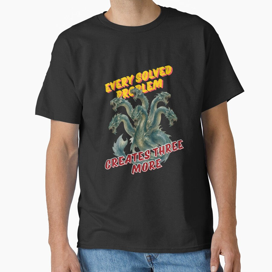 Funny Programmer T-Shirt Tech Hydra Coding Problem Office Work Birthday Gift for Software Engineer by E20STUDIO