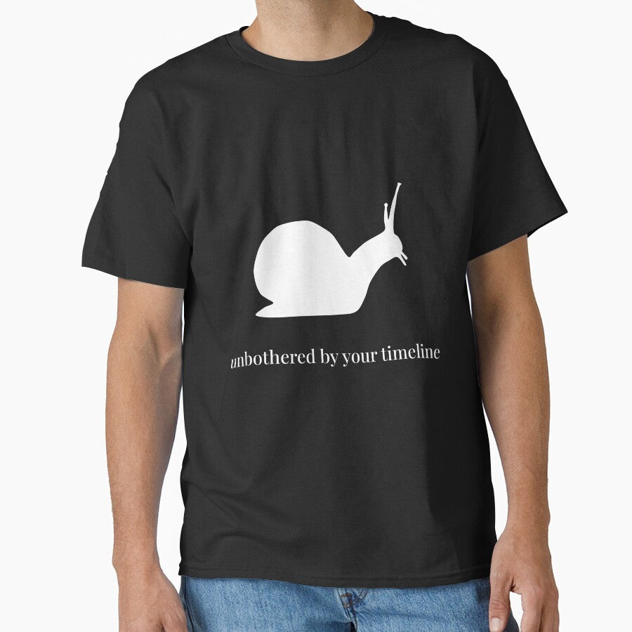 Copy of Snail Silhouette - Unbothered By Your Timeline - Minimalist Animal Illustration by Soulink-Studio