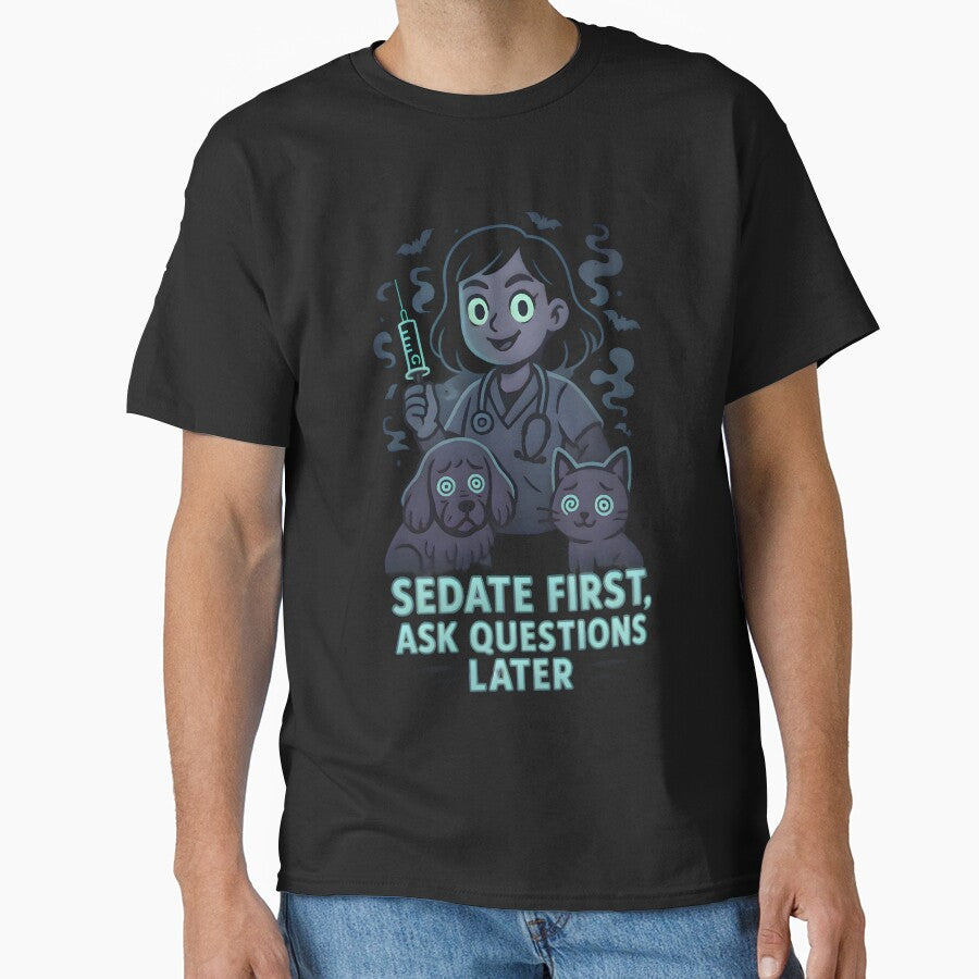 Sedate First, Ask Questions Later – Dark Veterinary Anesthesia Humor by Bettybee00