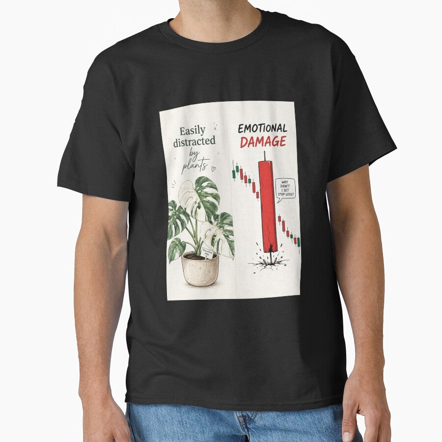 Monstera Albo Plant Lover Shirt | Easily Distracted by Plants | Minimalist Botanical Art | Rare Houseplant Gift by LuxeBuzz