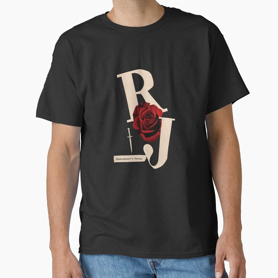 Shakespeare's Verona R+J Monogram Rose Dagger Art by Fenay Designs