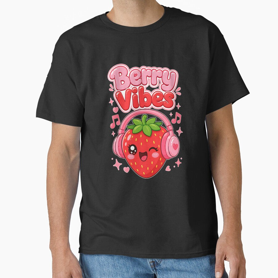 Berry Vibes Cute Strawberry Cottagecore Vintage by Mr Lee