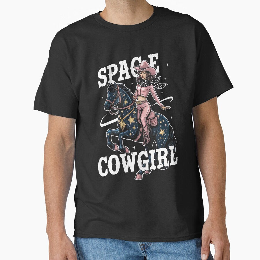 Retro Space Cowgirl: Vintage Galactic Western Adventure by SpookshowDesign