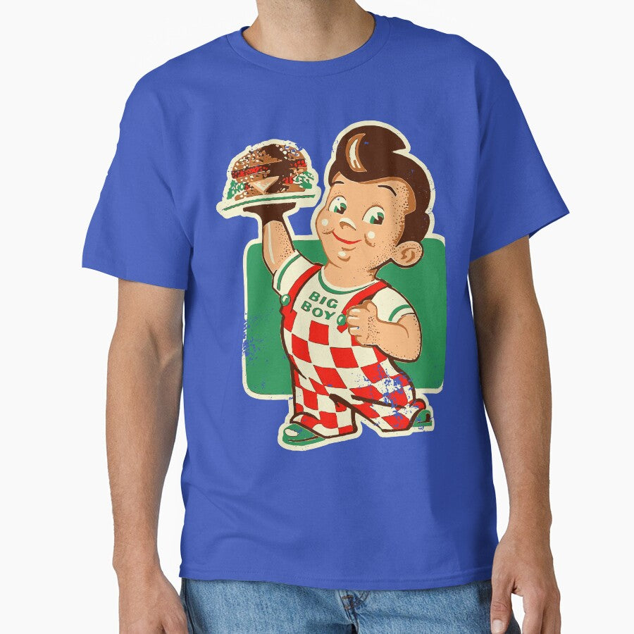 Vintage Burger Mascot – 50s Fast Food Throwback by Obscura Tee