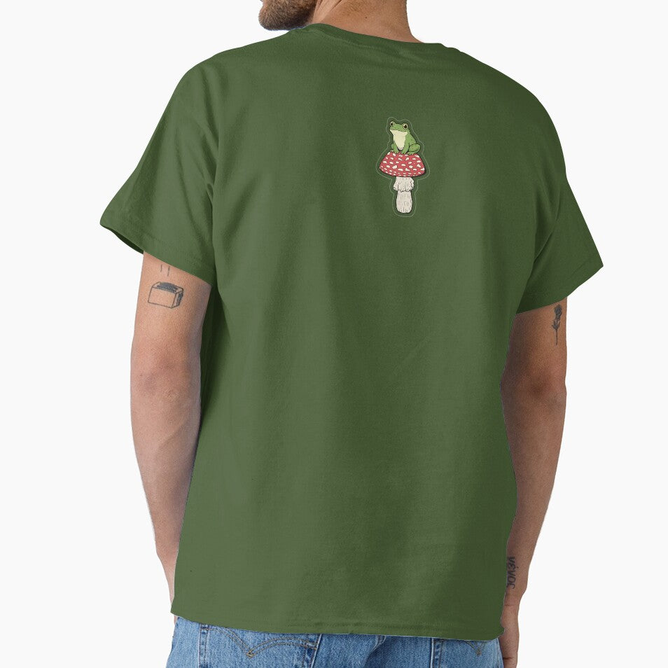 Frog ON the Mushroom - STICKER by CROFTARTS