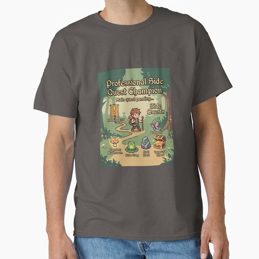 Professional Side Quest Champion Funny ADHD Gamer Gift by Whimwick