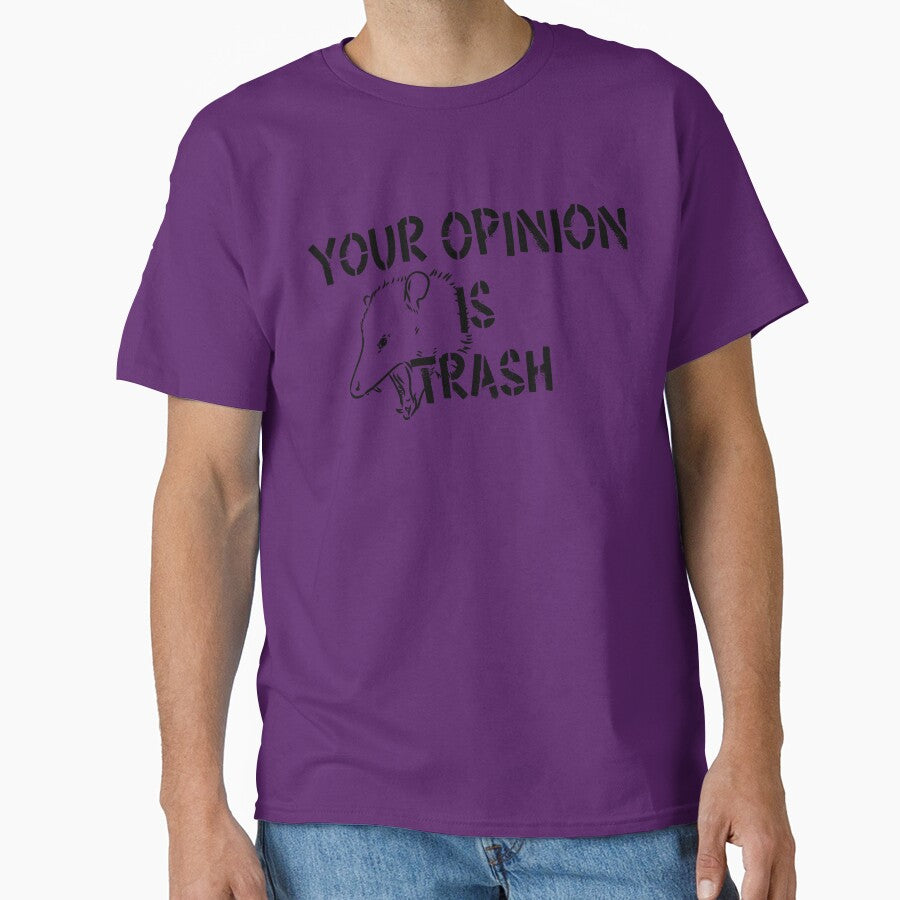 Your Opinion Is Trash Possum Design Red by Vileprint