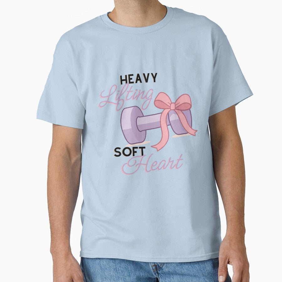 Heavy Lifting Soft Heart Purple Dumbbell Bow Cute by Girly-Universe