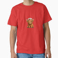 Cute Highland Cow Sticker | Fluffy Cow with Flower Crown | Kawaii Farm Animal Gift by  PixelPop Studio