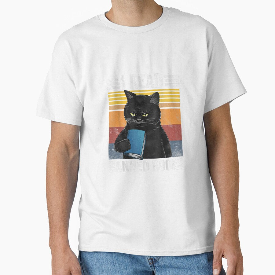 Cat I Read Banned Books Funny Bookworms Reading Book by Best Selling ⭐⭐⭐⭐⭐(9.0)