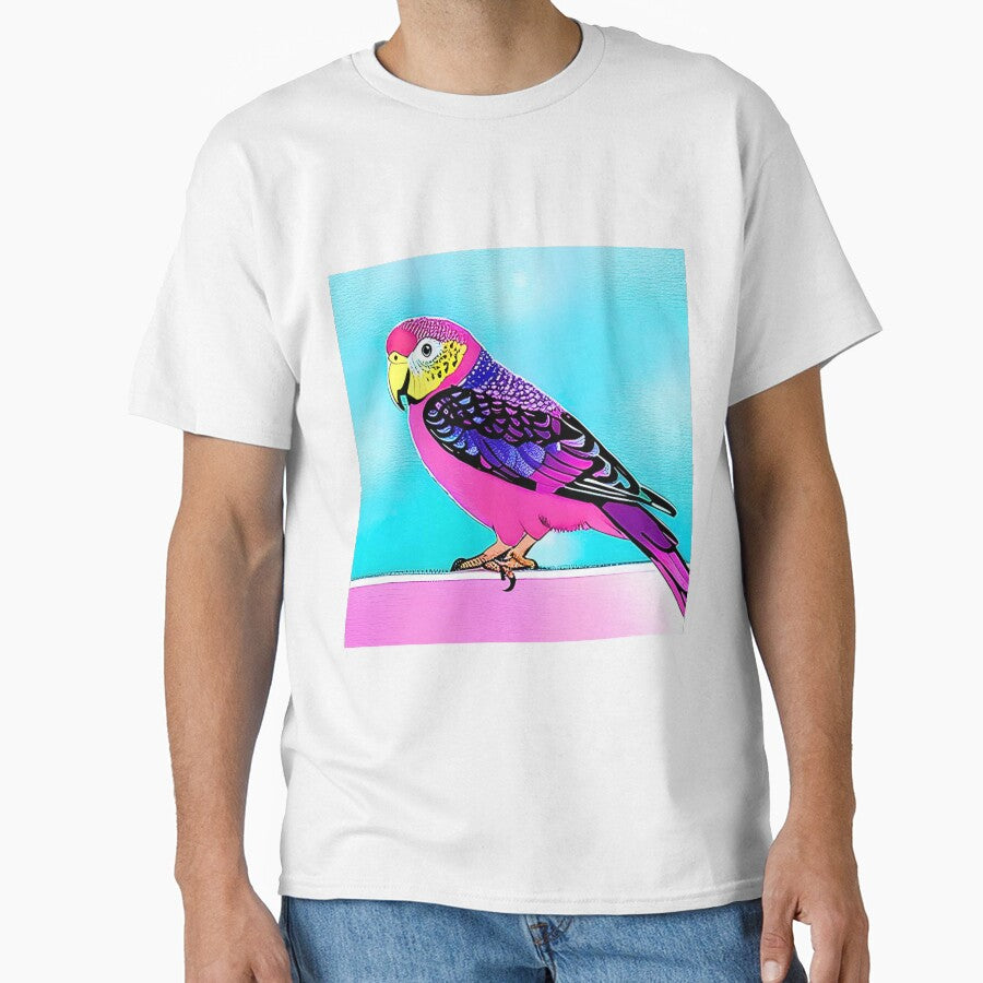 Party Parrot the Raving Neon Budgie Pop Art by RachelRebel