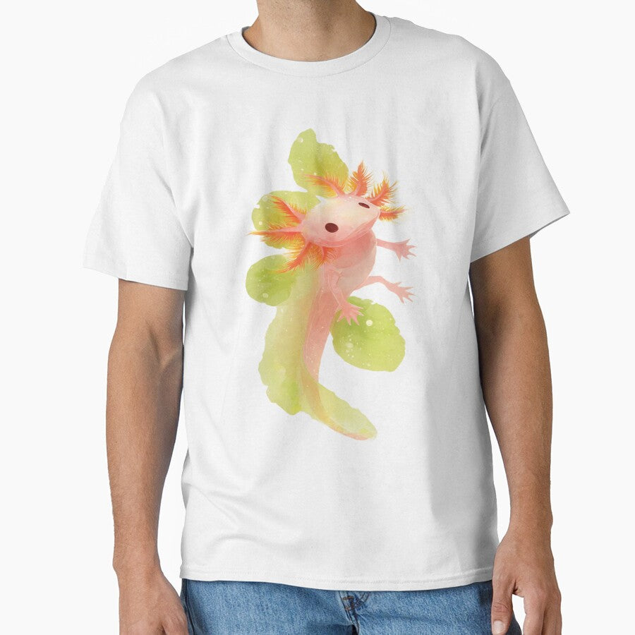 Pastel Axolotl Dream | Kawaii Watercolour Floating Axolotl | Soft Ethereal Aesthetic by ZChrome