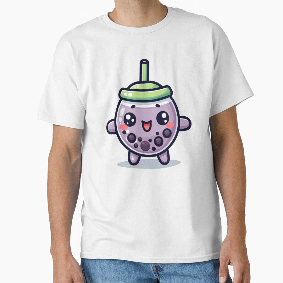 Green grape kawaii bubble tea purple tapioca by SaraDatCool