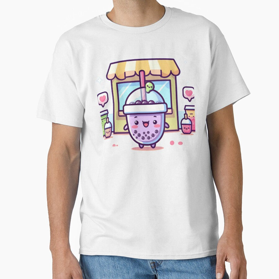 Purple bubble tea boba shop for stickers and more by SaraDatCool