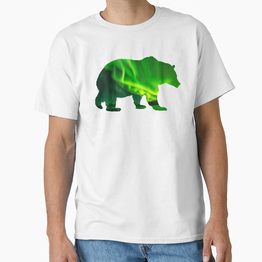 Bear with Aurora Borealis - Double Exposure by vo1d-mind