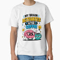 My Brain Activates After Coffee Funny Coffee Quote by Gift Phrase Studio