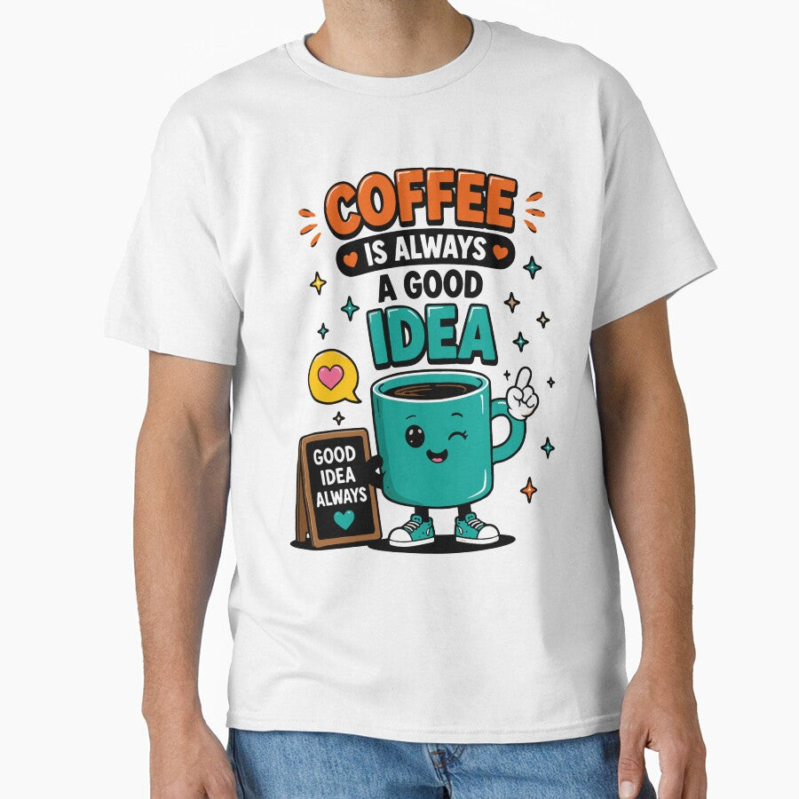 Coffee Is Always A Good Idea Funny Quote by Gift Phrase Studio