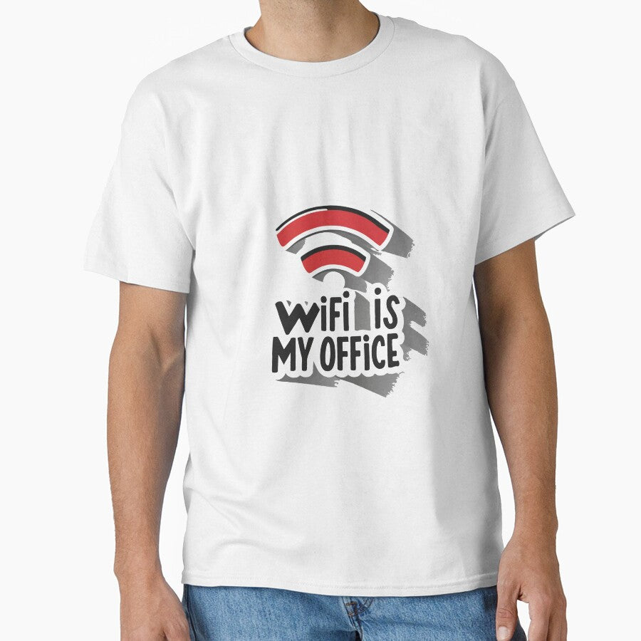 Wireless Office - Comic Style WiFi Signal Design by NiftyWrx