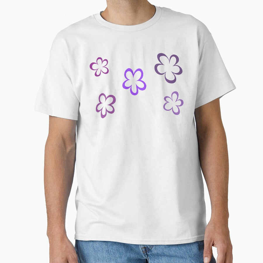 Funky Purple Retro Flowers Sticker Pack by that5280lady